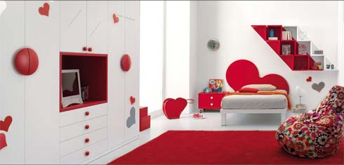 Çocuklar için Renkli Yatak Odası